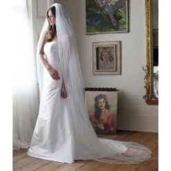 Rainbow Club Flame Wedding Veil