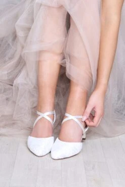 Perfect Bridal Renate Shoes – Ivory Lace -Bridal Supply Store Renate Lace IMG 9890 6 1 scaled 1