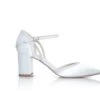 Perfect Bridal Robyn Shoes – Ivory Satin / Silver Shimmer -Bridal Supply Store Robyn scaled 1