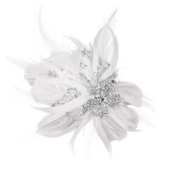 Seraphina Feather Bridal Clip