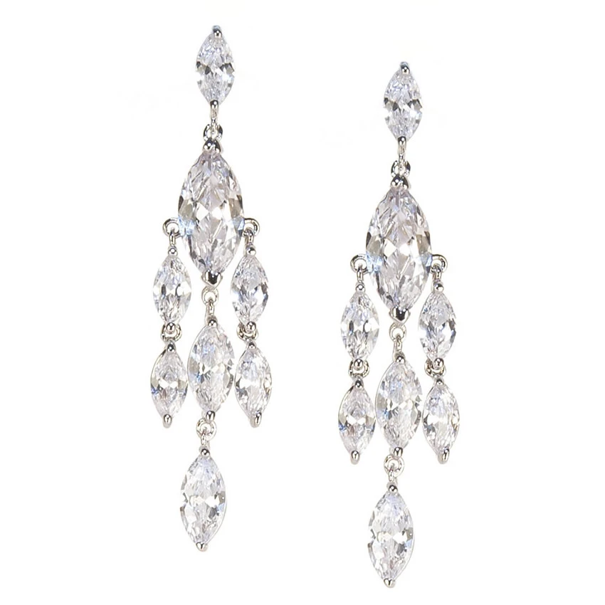 Sicily Crystal Waterfall Earrings 3 Sicily Crystal Waterfall Earrings