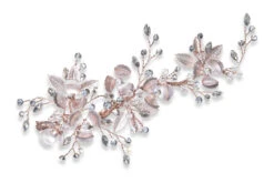 Ivory & Co Siren Rose Gold Crystal Floral Hair Vine -Bridal Supply Store Siren