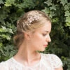 Ivory & Co Siren Rose Gold Crystal Floral Hair Vine -Bridal Supply Store Siren model 3
