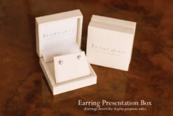 Ivory And Co Balmoral Gold Earrings -Bridal Supply Store Small Earring box 3