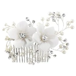 Vivian Fabric Wedding Comb