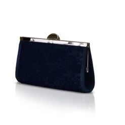 Perfect Bridal Wilma Bag – Navy Lace/Satin