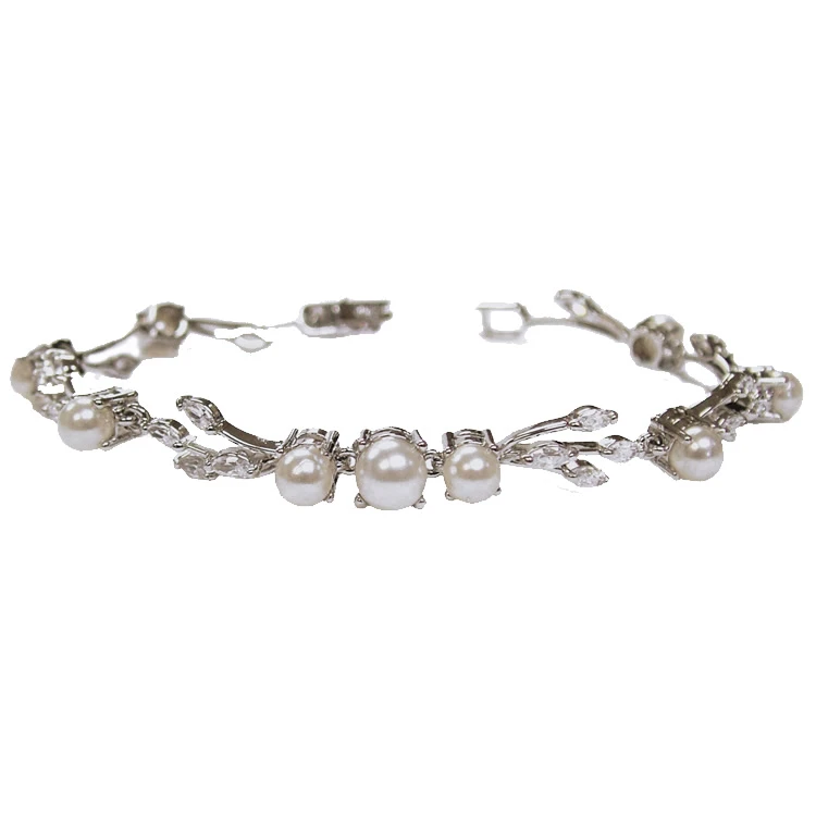 Ivory And Co Belgravia Cubic Zirconia And Pearl Bracelet 3 Ivory And Co Belgravia Cubic Zirconia And Pearl Bracelet