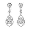 Cubic Zirconia Bridal Drop Earrings -Bridal Supply Store cubic zirconia bridal drop earrings