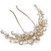 Ivory And Co Gold Pearl Crescent Comb 2 Ivory And Co Gold Pearl Crescent Comb -Bridal Supply Store gold pearl crescent comb main