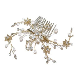 Ivory And Co Gold Pearl Spray Hair Comb