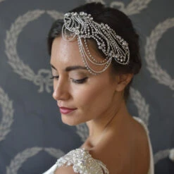 Ivory And Co Lottie Draping Bridal Headband -Bridal Supply Store ivory and co lottie draping headband 2 1