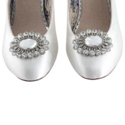 Perfect Bridal Pear Shoe Trim – Silver
