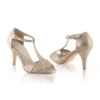 Perfect Bridal Perla Shoes – Gold Shimmer -Bridal Supply Store perla gold pair web 1