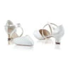 Perfect Bridal Renate Shoes – Ivory Satin -Bridal Supply Store renate satin pair web 1