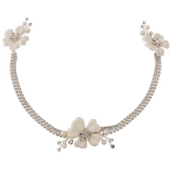 Sass B Collection -Jessy Crystal Headpiece – Silver