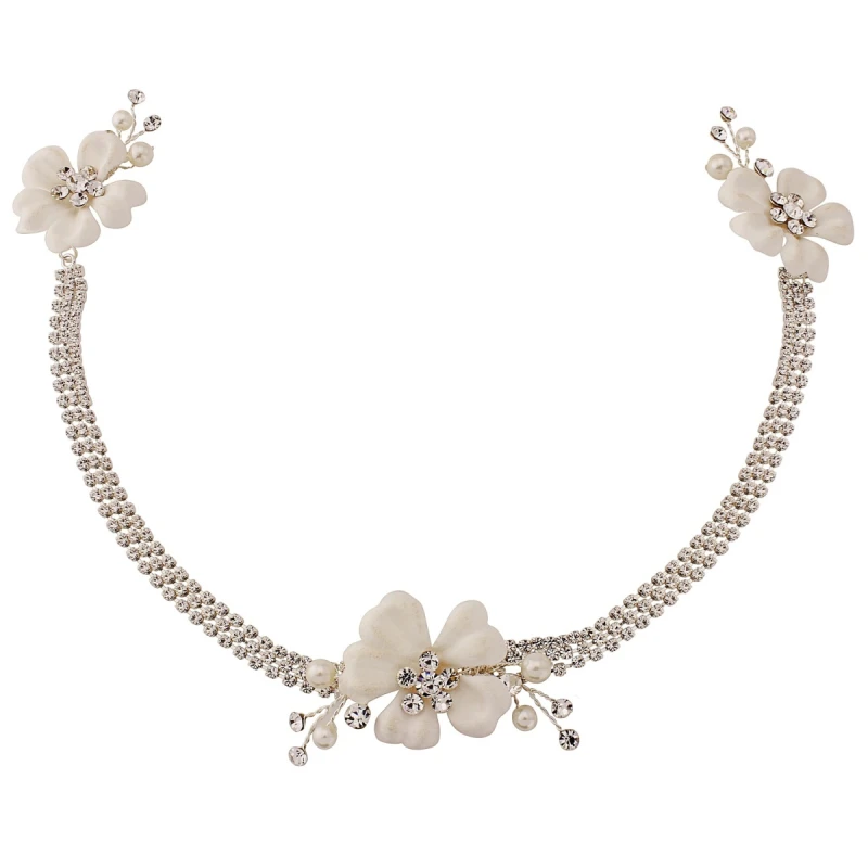 Sass B Collection -Jessy Crystal Headpiece – Silver 3 Sass B Collection -Jessy Crystal Headpiece – Silver