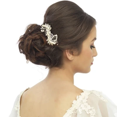 Athena Vintage Inspired Pearl Hair Comb 4 Athena Vintage Inspired Pearl Hair Comb - Image 2