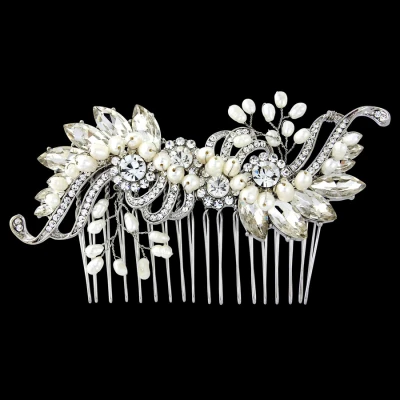 Athena Vintage Inspired Pearl Hair Comb 6 Athena Vintage Inspired Pearl Hair Comb - Image 4