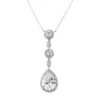Athena CZ Collection Eternally Crystal Necklace – Silver