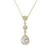 Athena CZ Collection Eternally Crystal Necklace – Gold -Bridal Supply Store rsz 0 400 3519 1