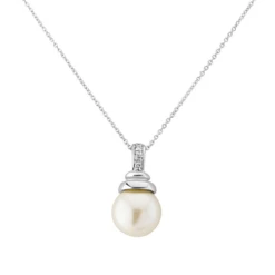 CZ Collection Chic Pearl Necklace – Ivory