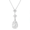 Athena CZ Collection Austrian Crystal Drop Necklace -Bridal Supply Store rsz 0 400 3855 2