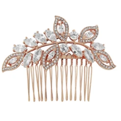 Athena Rose Gold Hair Comb