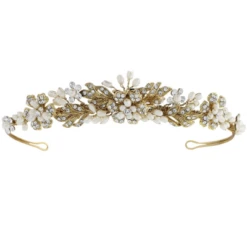 Sass B Bethany Crystal Luxe Tiara – Gold