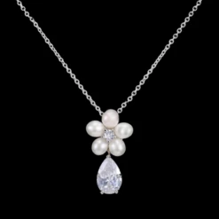 CZ Collection Dainty Pearl Necklace -Bridal Supply Store rsz 0 400 3996 1