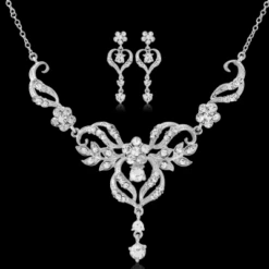 Sass B Collection Crystal Chic Necklace Set 8 Sass B Collection Crystal Chic Necklace Set -Bridal Supply Store rsz 0 400 4002 2