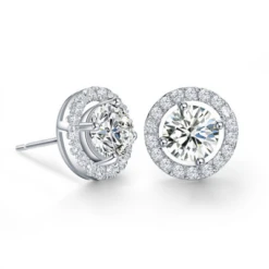 Athena CZ Collection Crystal Stud Earrings