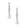 CZ Collection Glam Pearl Drop Earrings * 2 CZ Collection Glam Pearl Drop Earrings * -Bridal Supply Store rsz 0 400 4054