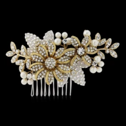 Esme Pearl Bridal Comb – Gold -Bridal Supply Store rsz 0 400 4056 1 1