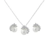 CZ Collection Chic Pearl Necklace Set – Silver -Bridal Supply Store rsz 0 400 4096