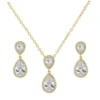 CZ Collection Chic Necklace Set – Gold -Bridal Supply Store rsz 0 400 4114