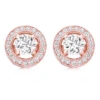 CZ Collection Crystal Stud Earrings – Rose Gold -Bridal Supply Store rsz 0 400 4126