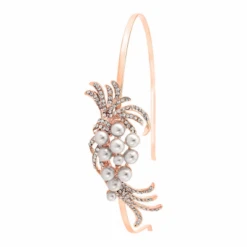 Athena Chic Pearl Headband – Rose Gold