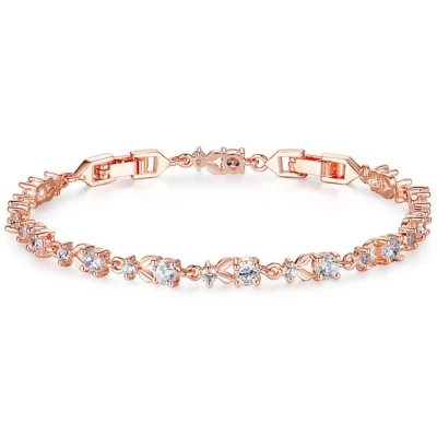 Cubic Zirconia Collection Chic CZ Tennis Bracelet – Rose Gold 3 Cubic Zirconia Collection Chic CZ Tennis Bracelet – Rose Gold