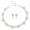 Elite Collection Chic Pearl Necklace Set – Powder Pink -Bridal Supply Store rsz 0 400 4220
