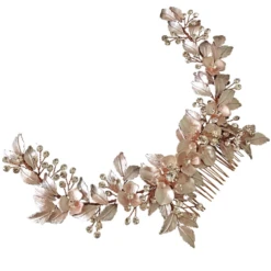 Athena Collection – Floral Extravagance Headpiece – Pink Blush