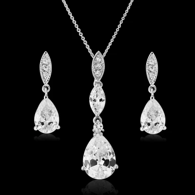 CZ Collection Bridal Necklace Set 5 CZ Collection Bridal Necklace Set - Image 3