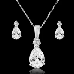 CZ Collection Delicate Starlet Necklace Set -Bridal Supply Store rsz 181bd97c696f46a893434ec267ac6d76