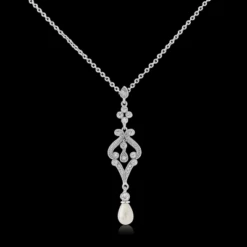 CZ Collection Enchanting Necklace 8 CZ Collection Enchanting Necklace -Bridal Supply Store rsz 2429b2c320214a80ac7e5b1ab684596a