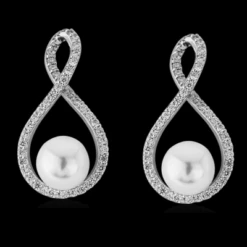 CZ Collection Exquisite Pearl Earrings -Bridal Supply Store rsz 25b08ab0e8cc4ac7adeca1be8f2859da