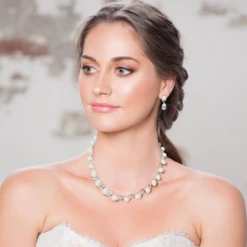 CZ Collection Luscious Pearl Necklace -Bridal Supply Store rsz 29279e5631fb4e399f32602445721dc1