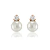 CZ Collection Dainty Pearl Earrings – Rose Gold 1 CZ Collection Dainty Pearl Earrings – Rose Gold -Bridal Supply Store rsz 2cac0e9988c741c881d1f788d152a836