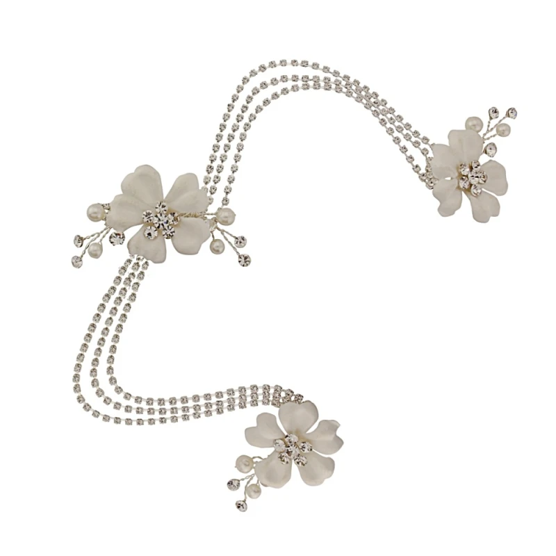 Sass B Collection -Jessy Crystal Headpiece – Silver 4 Sass B Collection -Jessy Crystal Headpiece – Silver - Image 2