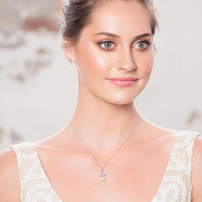 CZ Collection Chic Starlet Necklace Set 4 CZ Collection Chic Starlet Necklace Set - Image 2