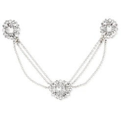 Sass B Vintage Heiress Crystal Headpiece – Silver