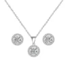 CZ Collection Chic Crystal Necklace Set – Silver -Bridal Supply Store rsz 58290b2ad9c5414397f931027da2d247
